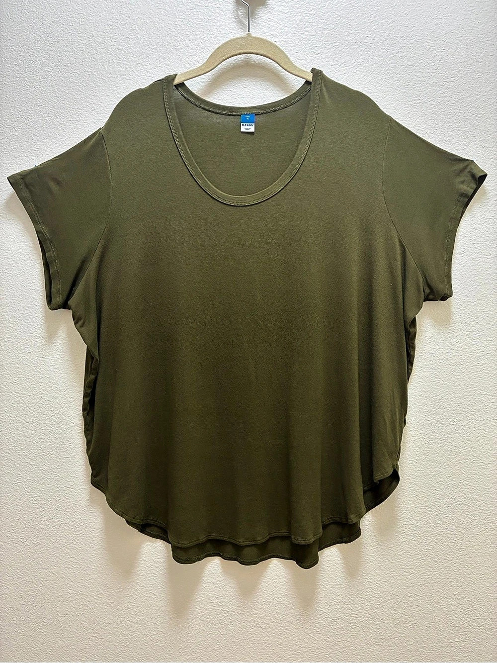 Old Navy Luxe XL Tunic Olive Short Sleeve Tunic Size XL